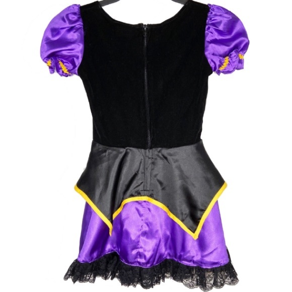 MIDNIGHT WITCH 🧙‍♀️ BEAUTIFUL DRESS CHILD COSTUME SIZE MEDIUM 🌟EUC🌟 - Picture 2 of 8